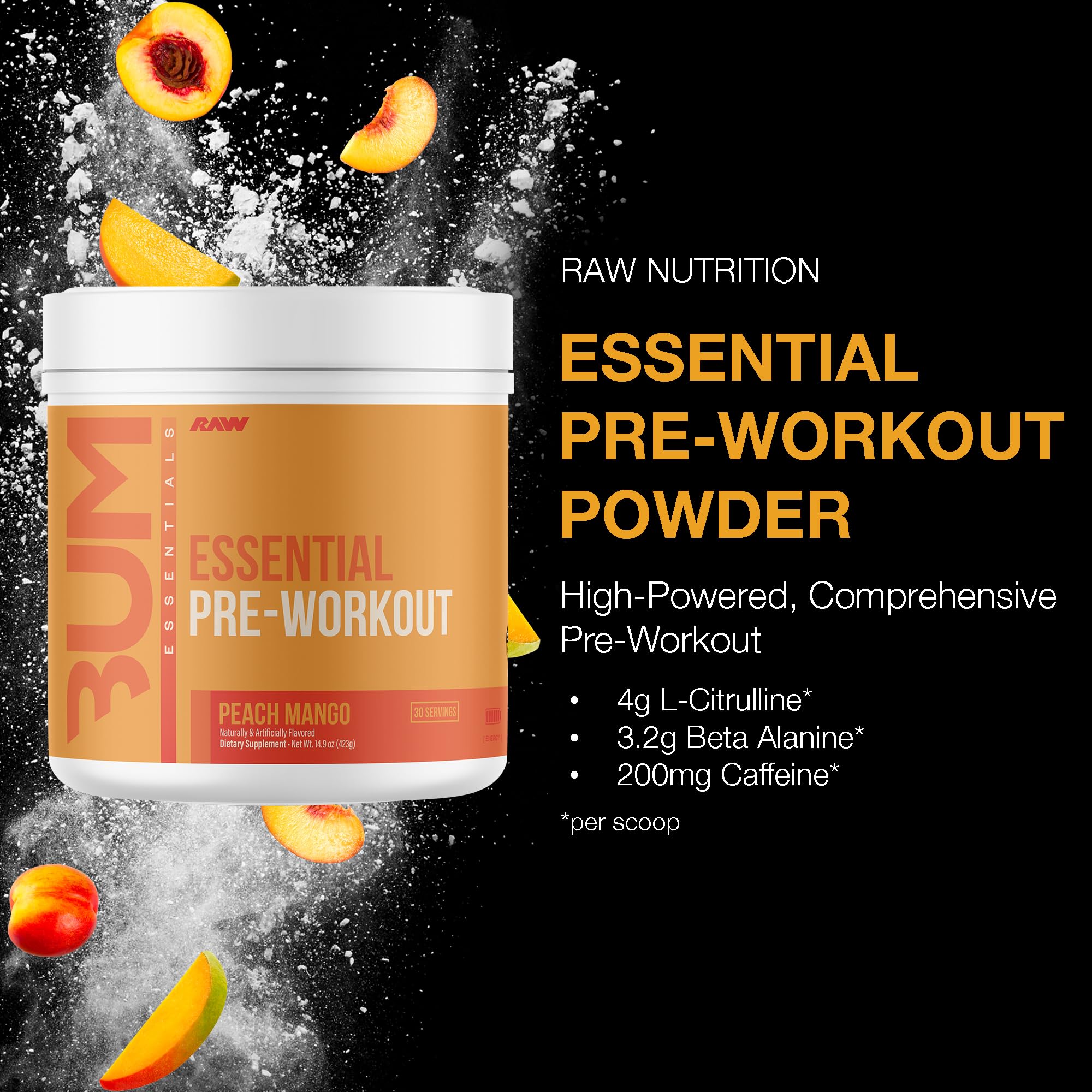 RAW Essential Pre doseur scoop, dosage précis pour séances