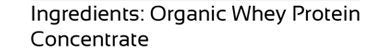 Raw Organic Whey sans gluten et sans soja pour tous régimes