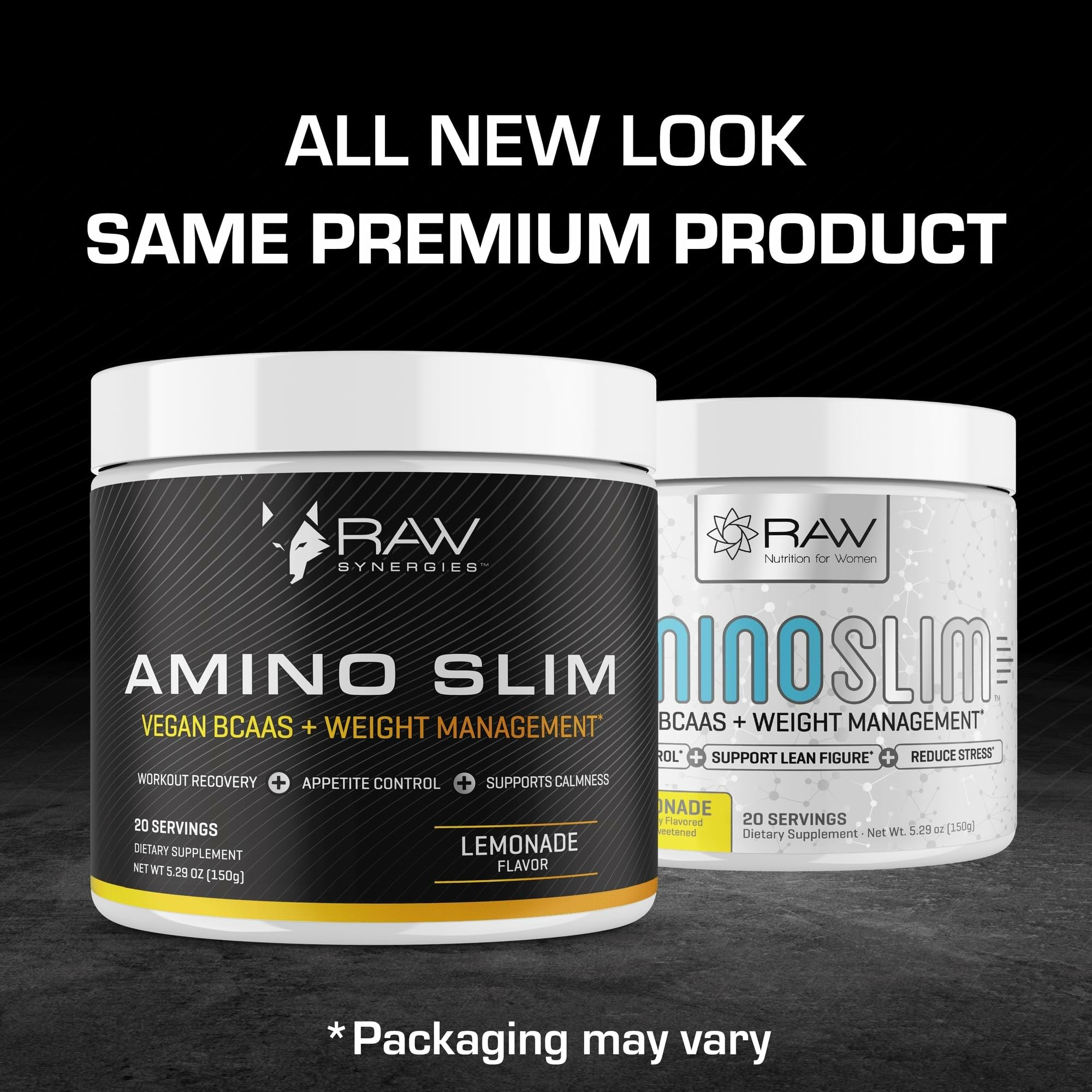RAW Synergies Amino Slim poudre dans l'eau, soutien métabolique et satiété légère
