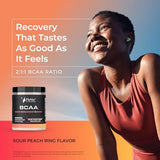 RAW Synergies BCAA, doseur, soutien à l'endurance et à l'hydratation.