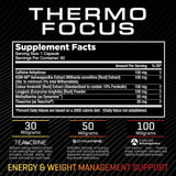 Thermo Focus de Raw Synergies, capsules visibles, soutien musculaire et clarté mentale.