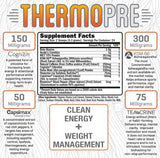 RAW Synergies Thermo Pre — emballage en verre et saveur Fruit Punch, plaisir lors des séances.
