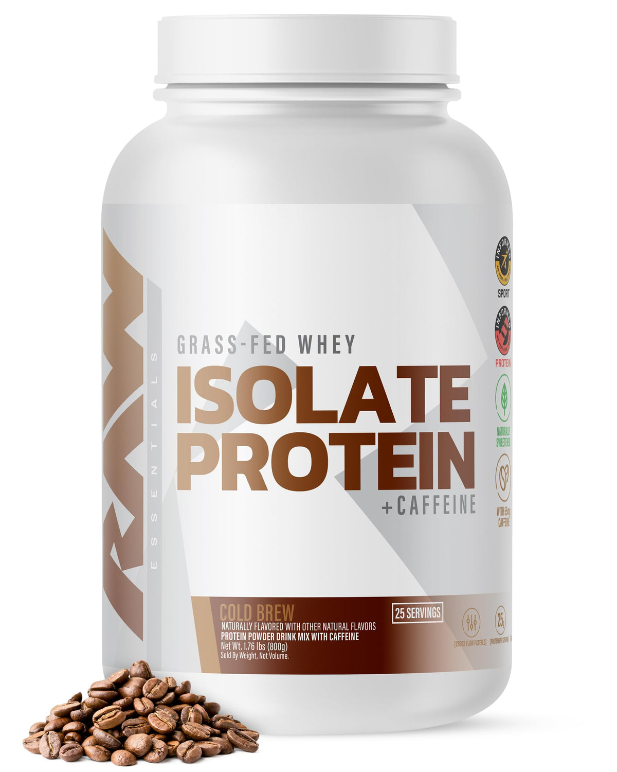 RAW Whey Isolate Cold Brew dans la bouteille, récupération rapide après entraînement