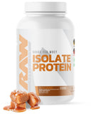 RAW Whey Isolate Sel Caramel — poudre protéinée, facile à mélanger après l'entraînement.