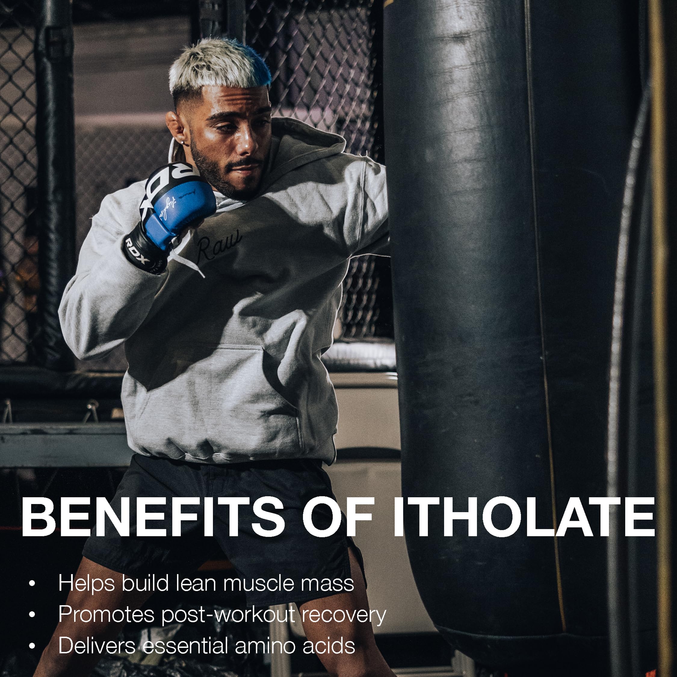 RAW Whey Isolate Vanilla ingrédients, protéine premium sans fillers pour vos entraînements.