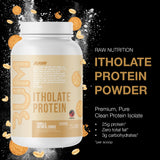 RAW Whey Isolate Vanilla cuillère-dose, dosage pratique après séance.