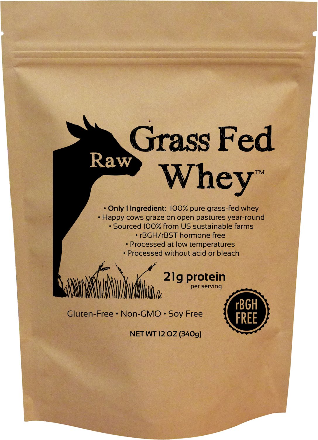 Raw Organic Whey: poudre protéinée naturelle, texture crémeuse sans additifs.