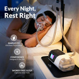 RawRock porte-tuyau CPAP organise le tuyau près du lit.