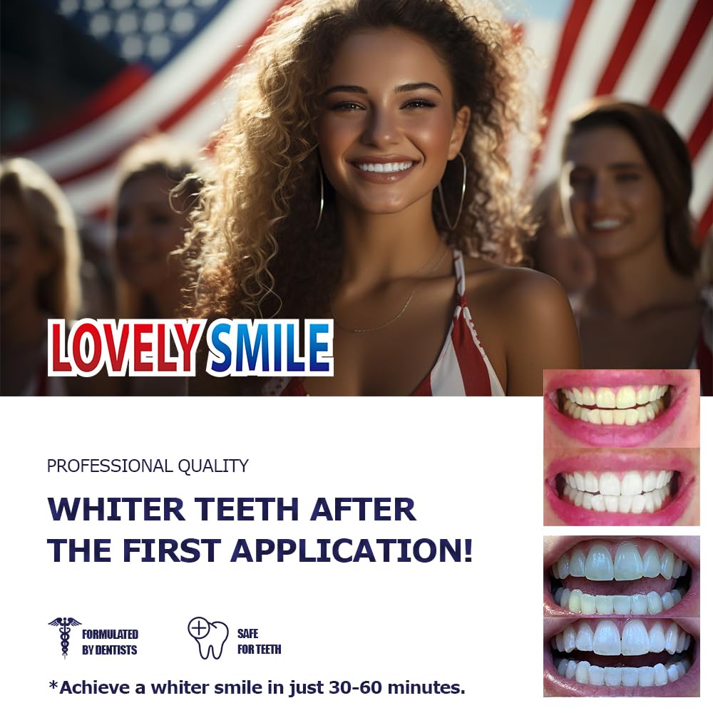 Ray of Smile Lovely Smile Strips antiglisse garantit une tenue sûre pendant le traitement.