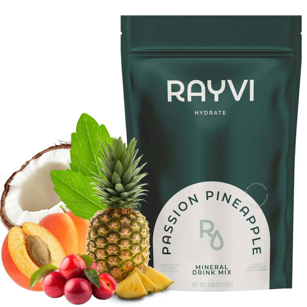 Rayvi – bouteille électrolytes sans sucre, design élégant pour hydratation quotidienne