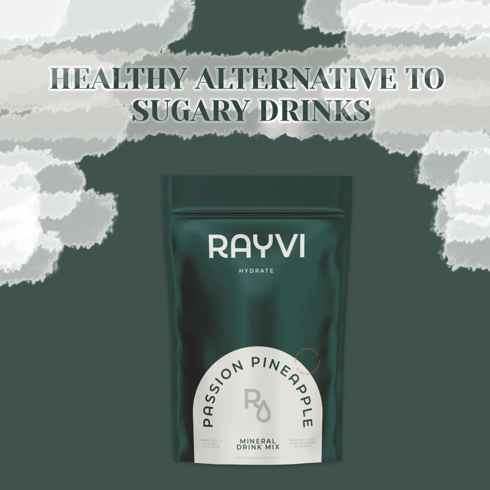Rayvi – versement de la poudre dans le shaker pour préparer rapidement la boisson