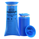 RAZAZON sacs vomito bleu, capacité 1000 ml, pratique en voyage.