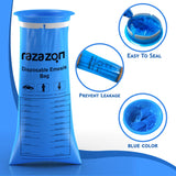 RAZAZON sac vomito à fermeture étanche pour voiture.