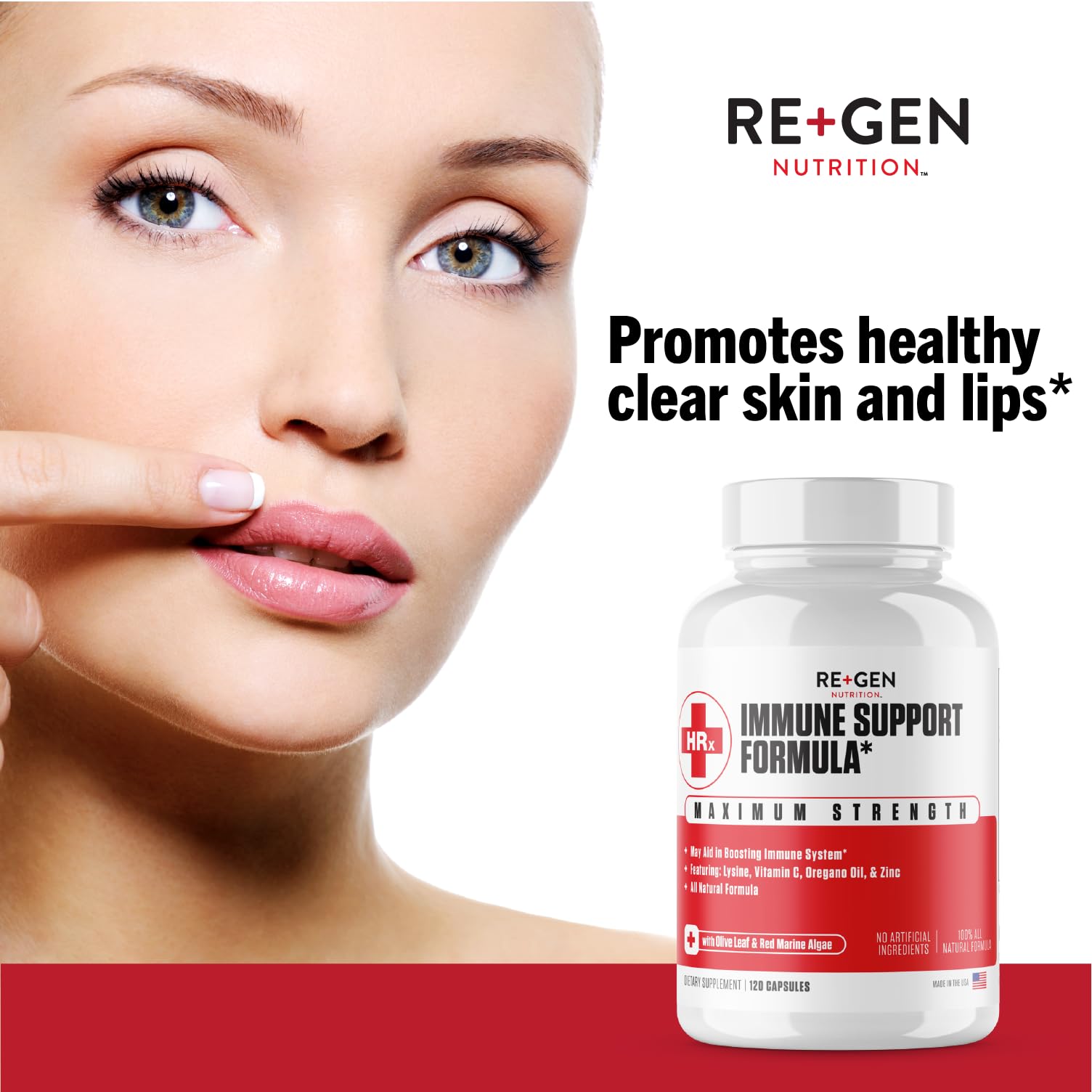 Re+Gen Nutrition Immunité – huile d’origan et aromates d’origine naturelle pour la défense.