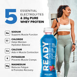 Ready Clear Protein Water, mélange fruits rouges, goût rafraîchissant et naturel.