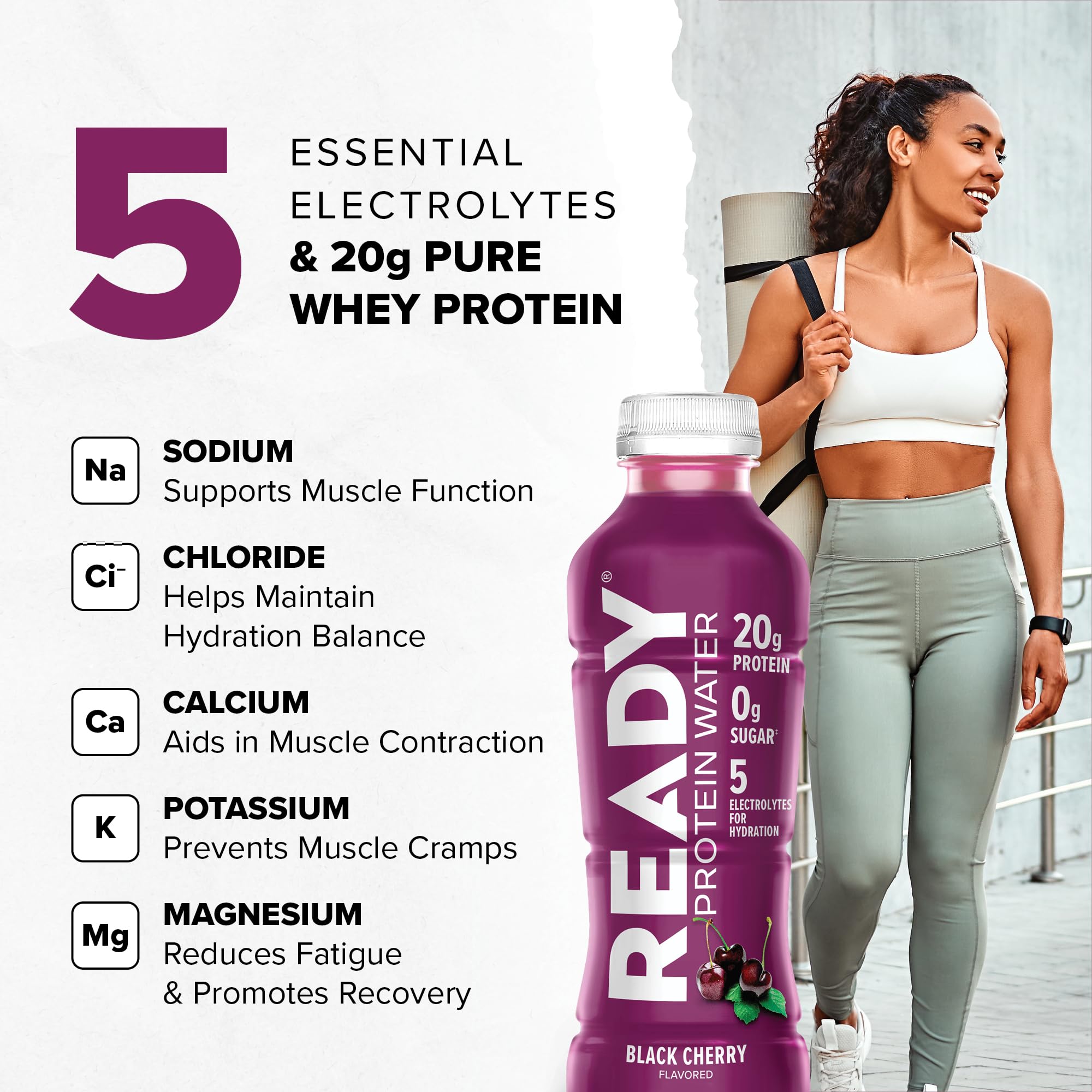 Étiquette nutritionnelle de Ready Eau Protéinée Claire, informations claires pour suivre les apports.