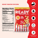 Ready Protein Puffs portion 2,5 onces, savourez une collation légère et gourmande.