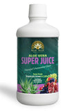 Real Aloe Super Juice: gel intérieur d'aloé, grenade et canneberge, hydratation naturelle