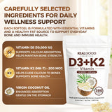 REAL GOOD ESSENTIALS Emballage avec logo et informations produit.