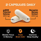 Real Ketones Brain Booster – etiquette : étiquette lisible facilitant le choix et l'achat
