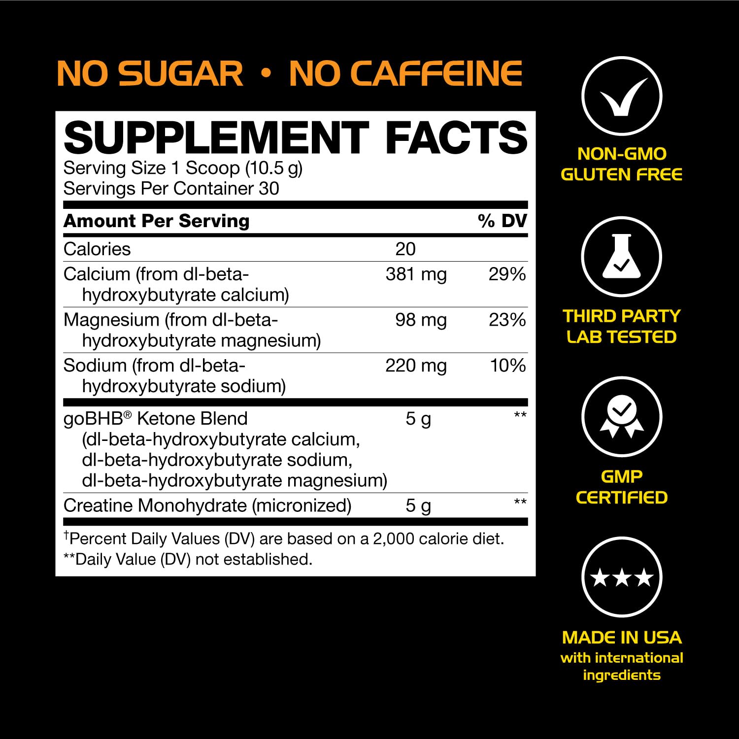 Real Ketones Bouteille 30 portions neutre : format pratique au quotidien.