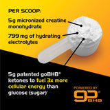 Real Ketones Poudre micronisee texture : mélange fluide pour concentrer l'effort.
