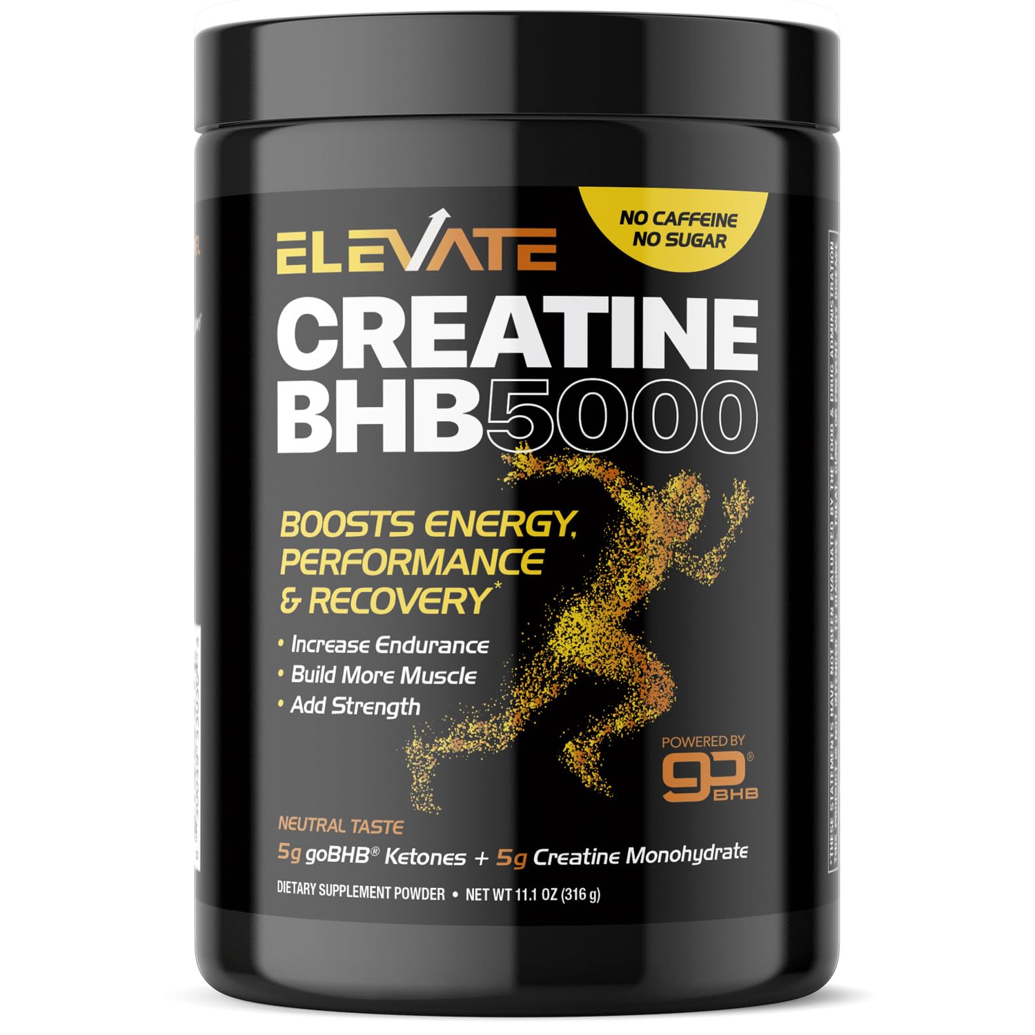 Real Ketones Poudre micronisee verse : texture fine prête à l’entraînement et énergie soutenue.