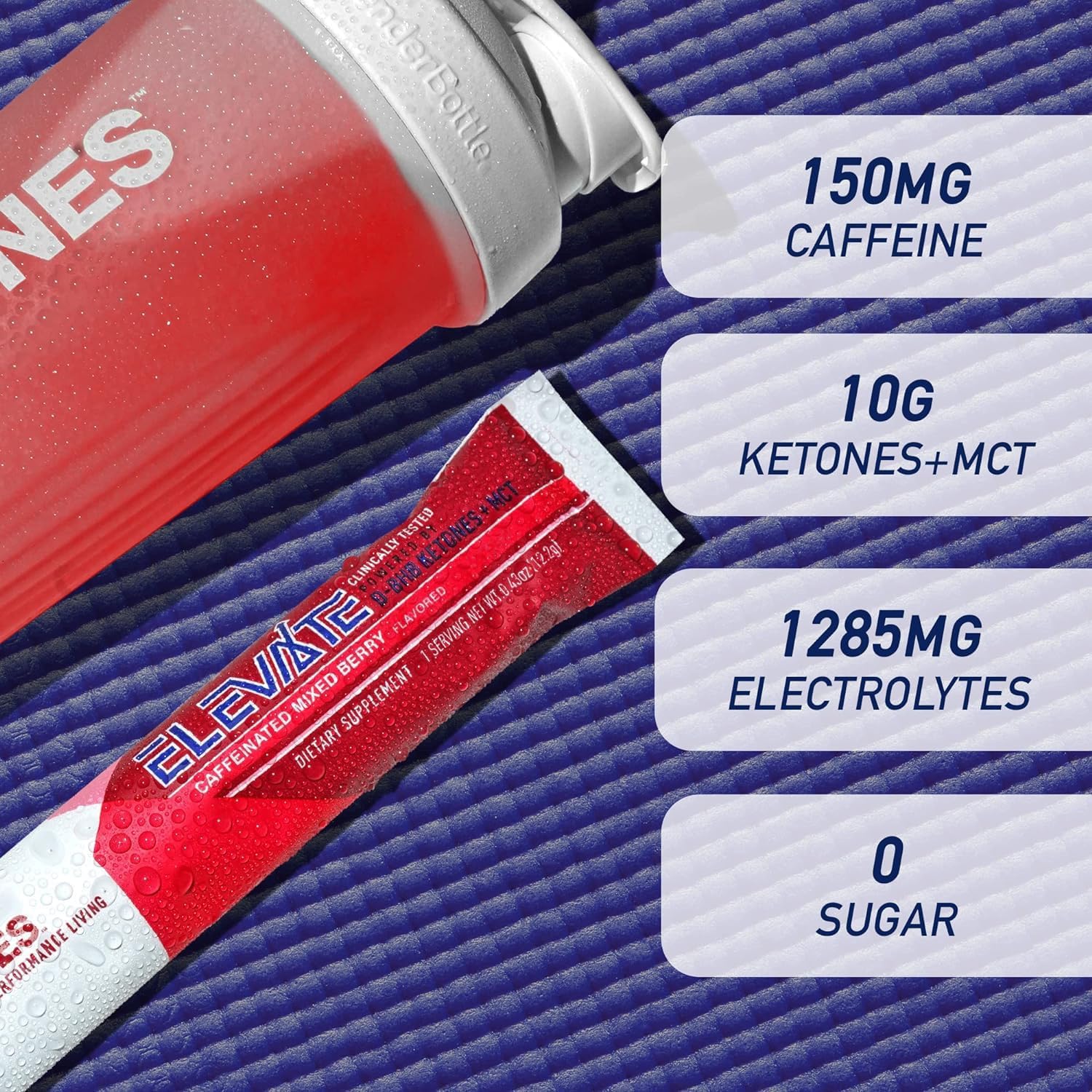 Real Ketones gobelet dilution melange fruits rouges, facilité d'utilisation