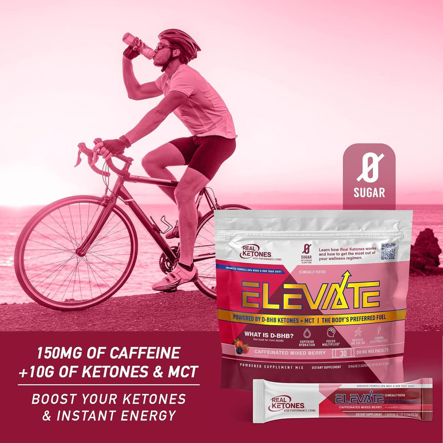 Real Ketones pack sachets 30 pack, format pratique et nomade