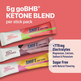 Real Ketones sachets sans sucre, idéal pendant le jeûne ou l’entraînement.