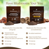 Real Mushrooms emballage sans gluten et sans OGM pour plus de clarté.
