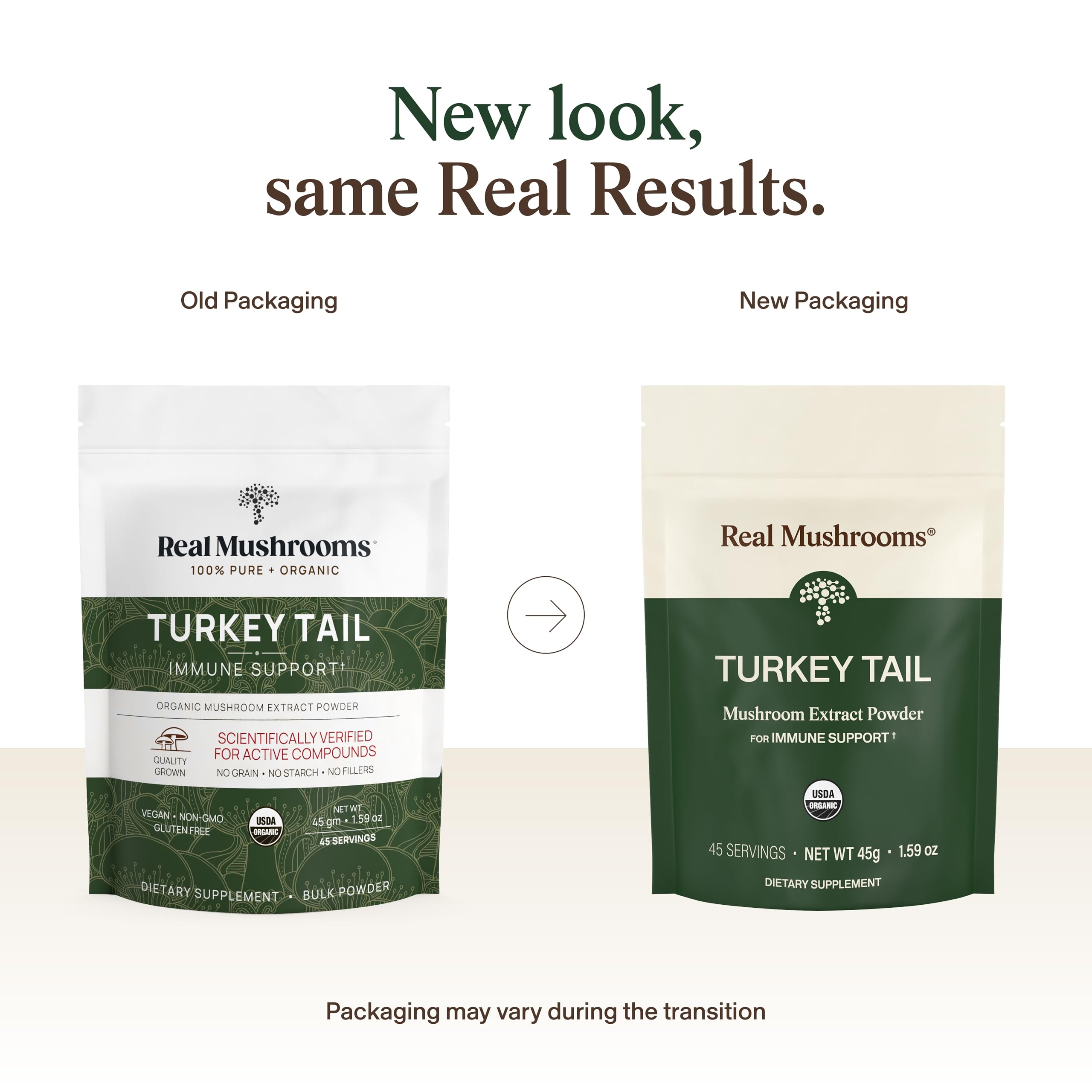 Real Mushrooms Extrait Tramète Pur sans additifs dans vos smoothies.