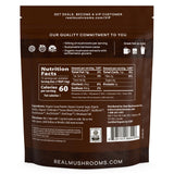 Real Mushrooms mélange utilisable avec eau, lait ou café.