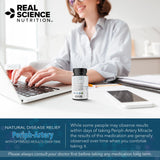 Real Science Nutrition PAD Miracle — flacon, fabriqué aux États-Unis, assurance qualité.