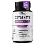 Real Science Oxygenate Miracle: bouteille visible soutenant le confort respiratoire potentiel