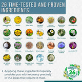 PR-26-liste-ingrédients, contient 26 ingrédients naturels