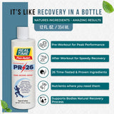 PR-26 Real Time Pain Relief appliquée après entraînement pour récupération ciblée.