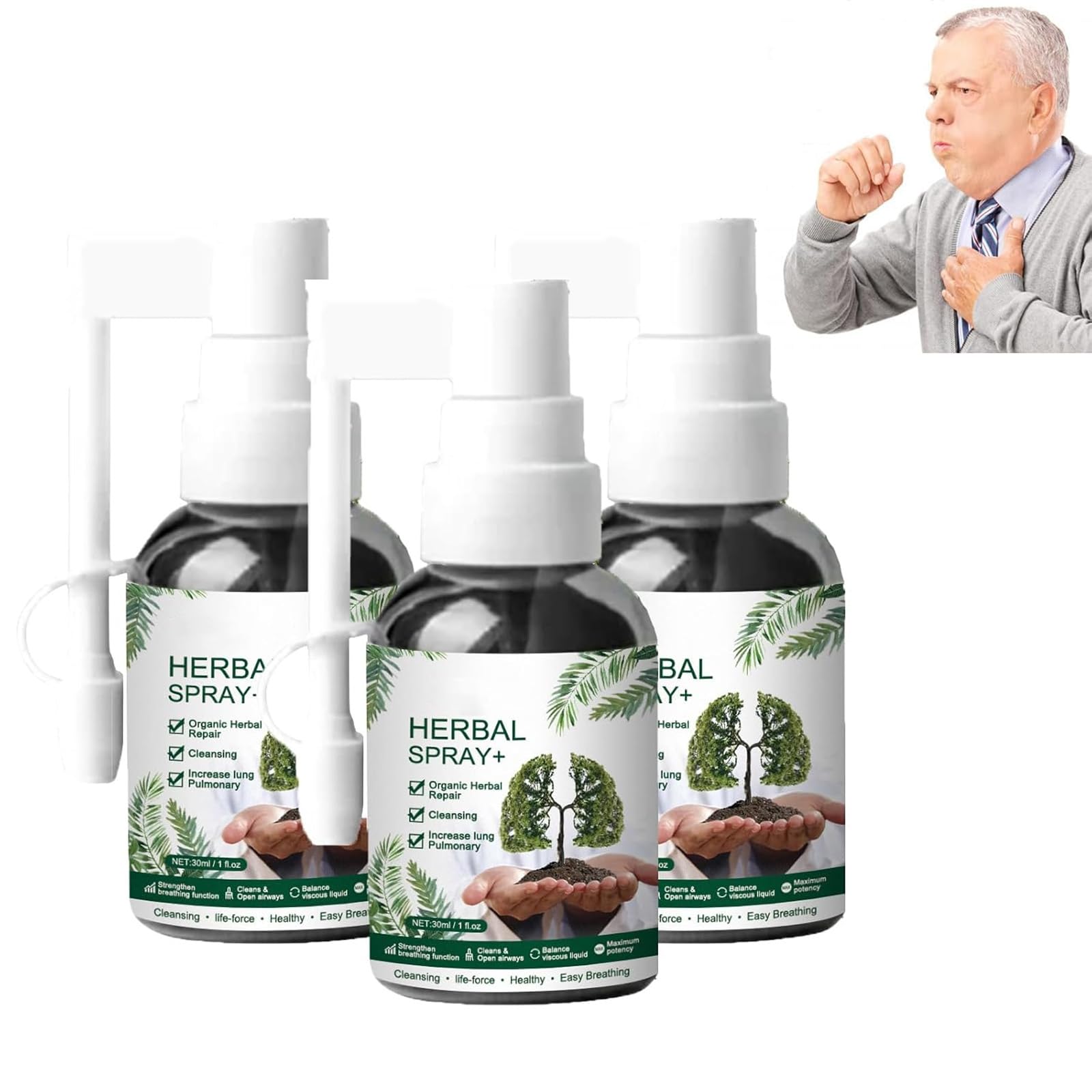 REATIFUL brume purifiante pour les poumons en bouteille, usage rapide et pratique