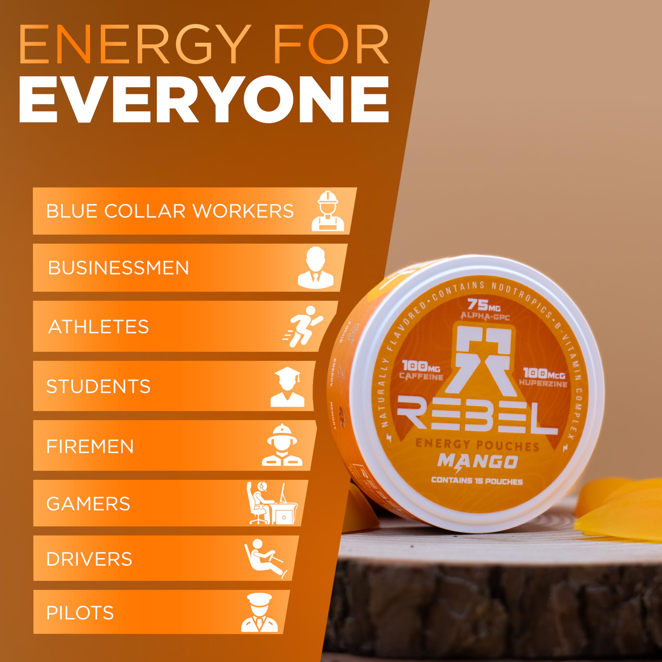 Sachet Rebel Mango – format pratique à glisser dans une poche.