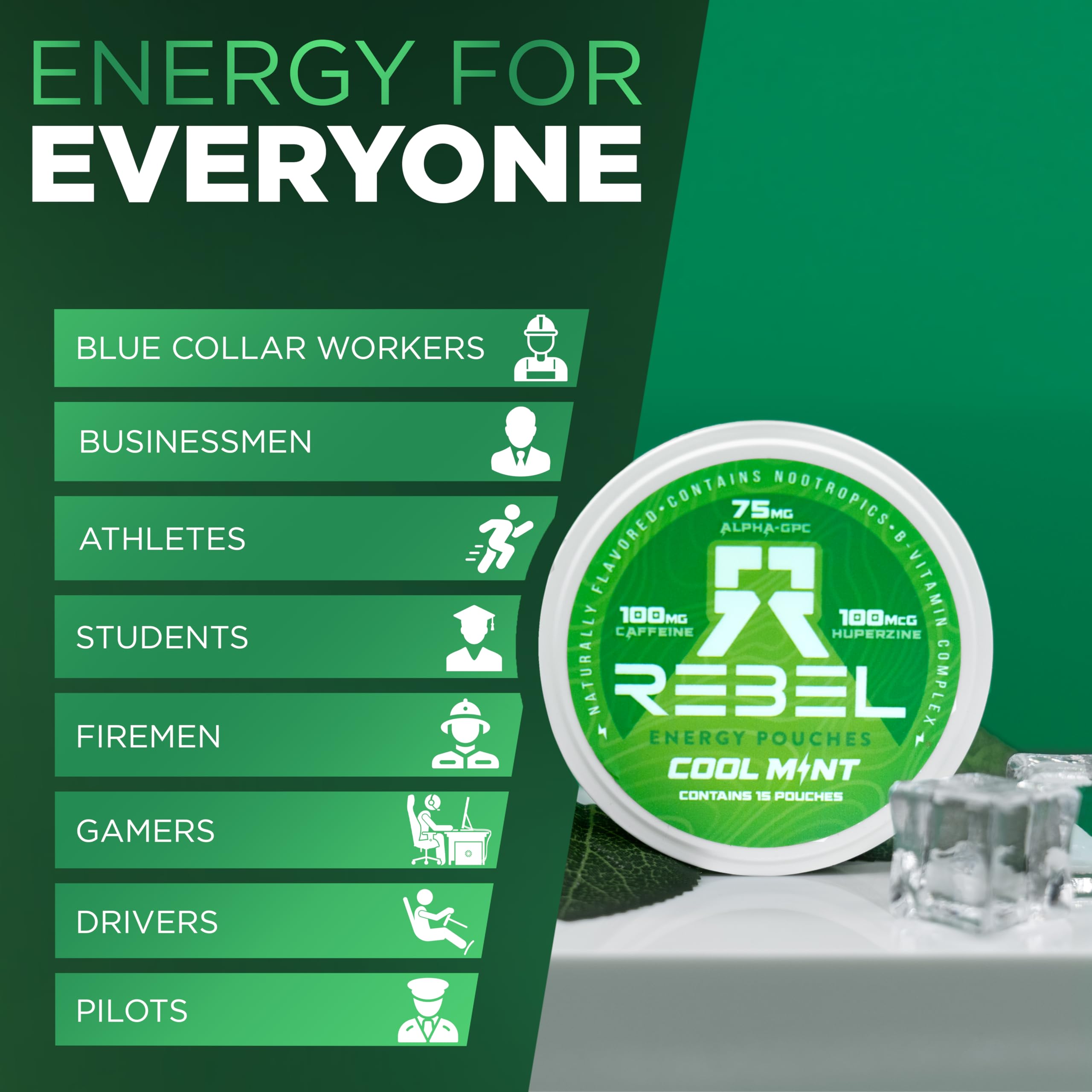 Ingrédients clés Rebel Supplements: Alpha GPC et Huperzine A