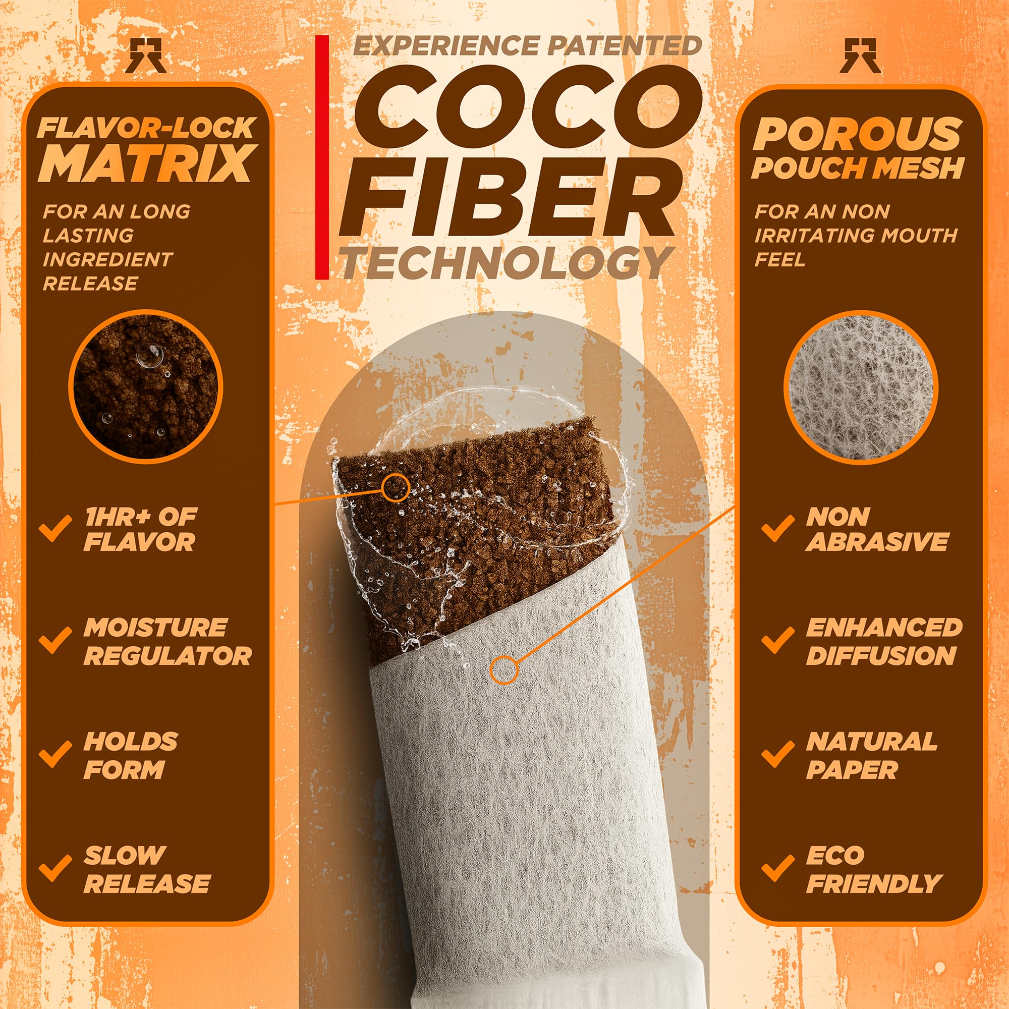 Poche Rebel Supplements confort sans brûlure, texture douce sur les gencives.
