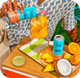 Recess Island Spritz, ananas-coco: saveur tropicale naturelle adaptée à une pause estivale sans alcool.