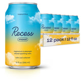 Recess Mood bouteille eau gazeuse avec ananas et fruit de la passion pour une détente légère