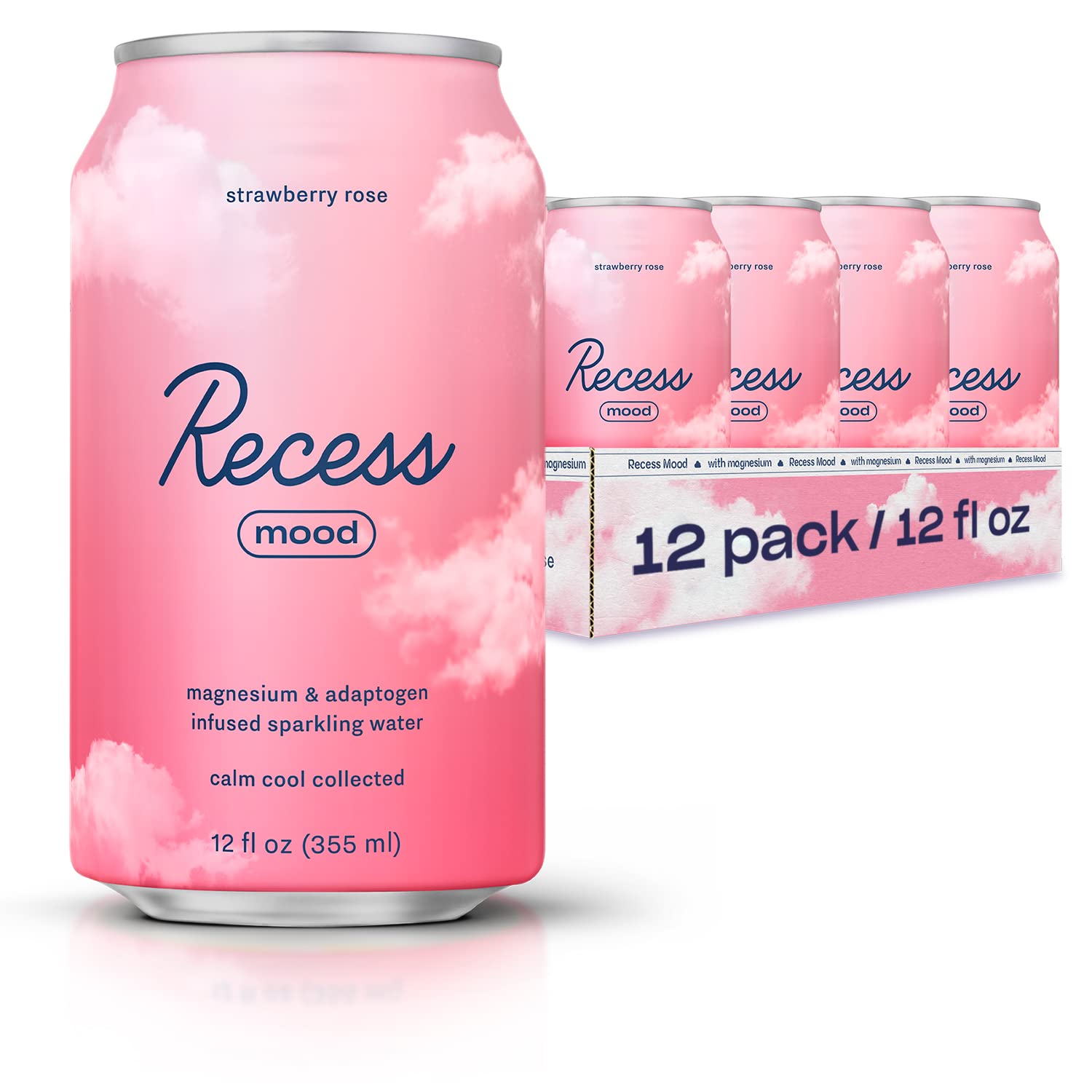 Bouteille Recess Mood fraise-rose: favorise une détente en fin de journée.