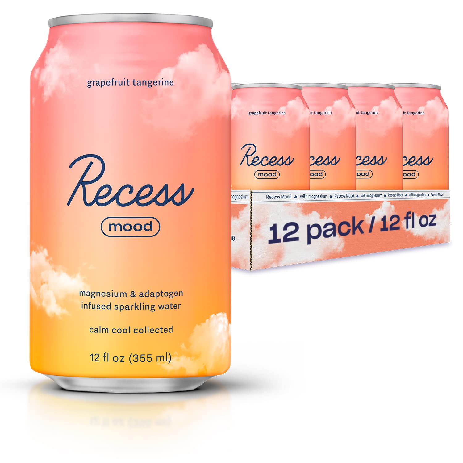 Recess Mood – bouteille pamplemousse-mandarine prête pour une pause rafraîchissante