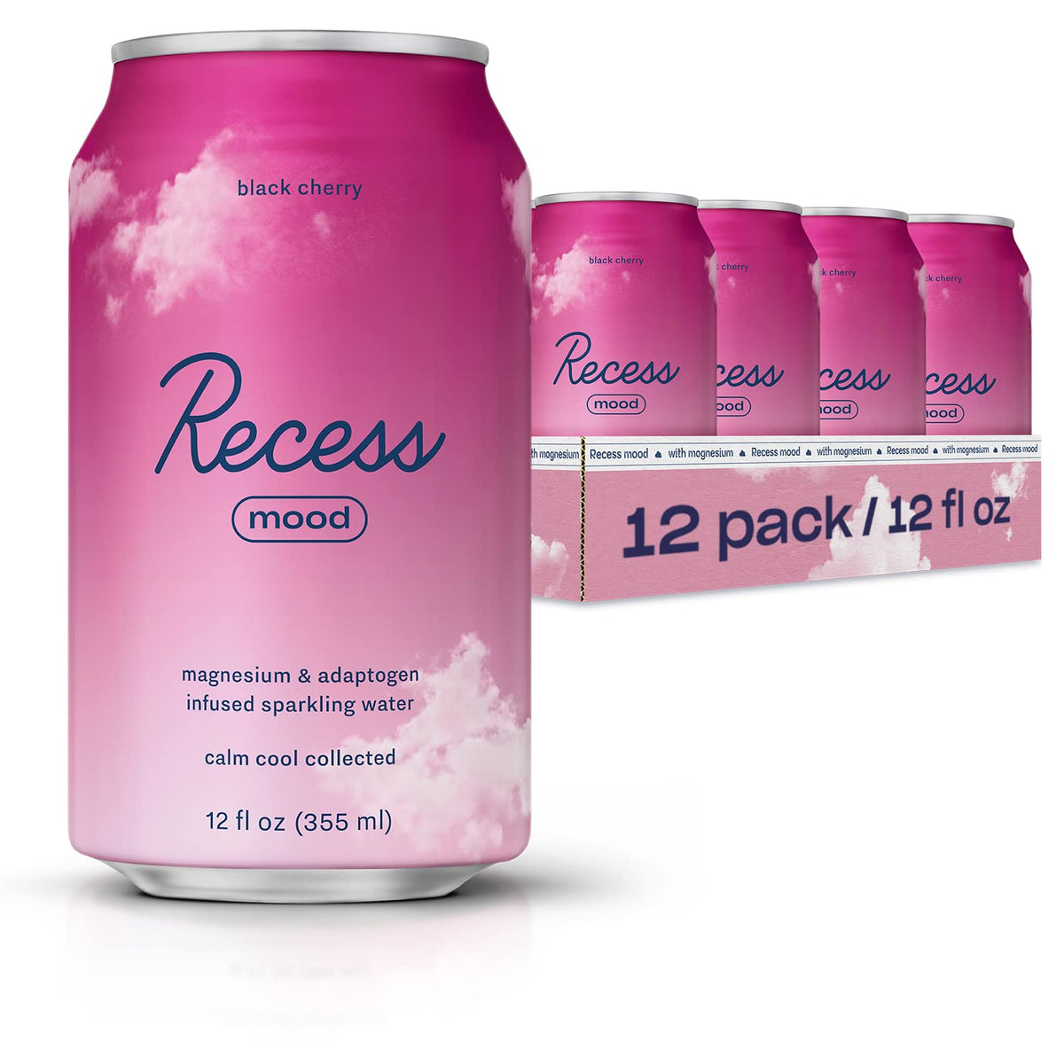 Recess Mood bouteille relaxante cerise noire pour favoriser la détente en soirée