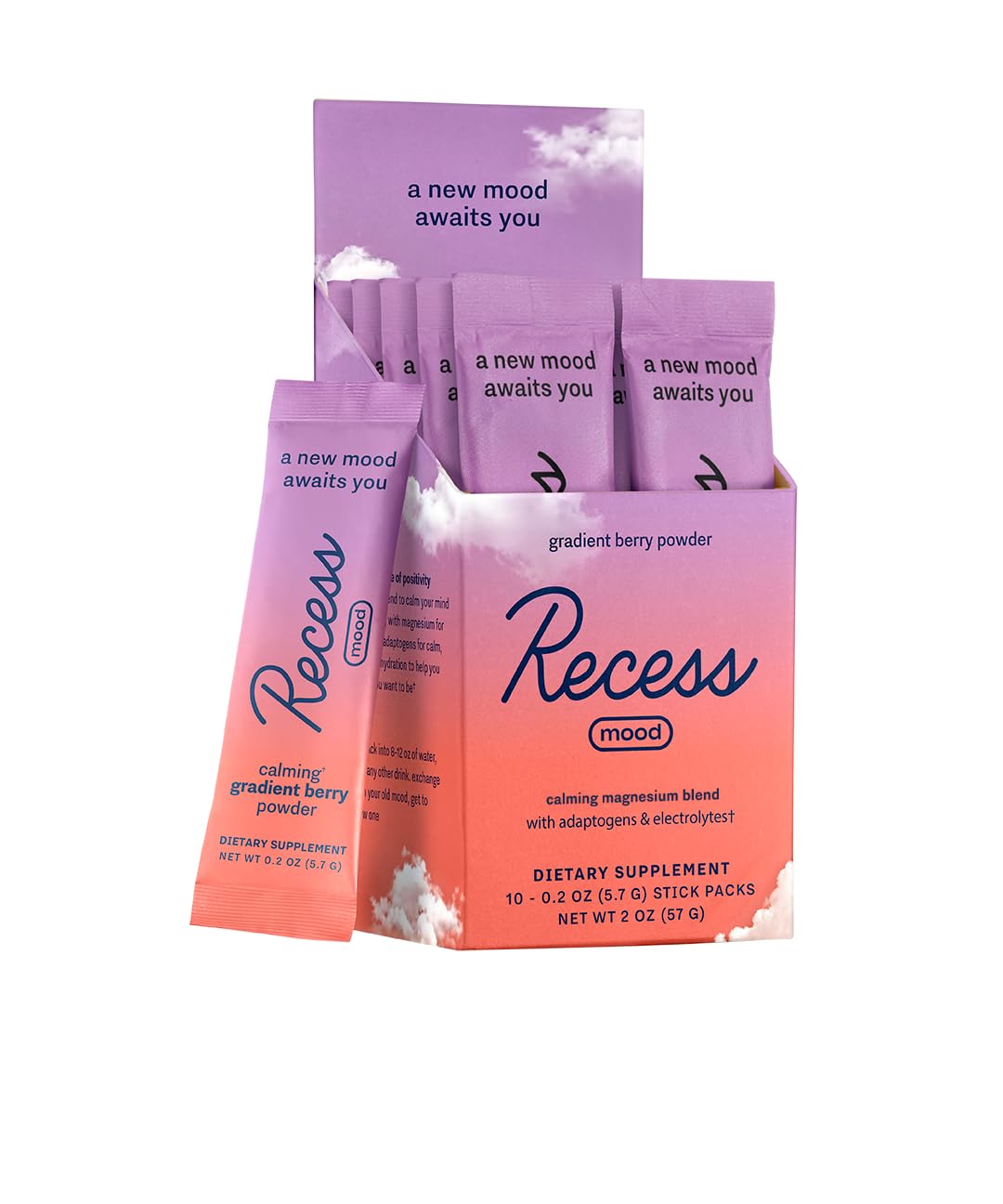 Recess Poudre Humeur en bouteille, favorisant un moment de détente au quotidien.