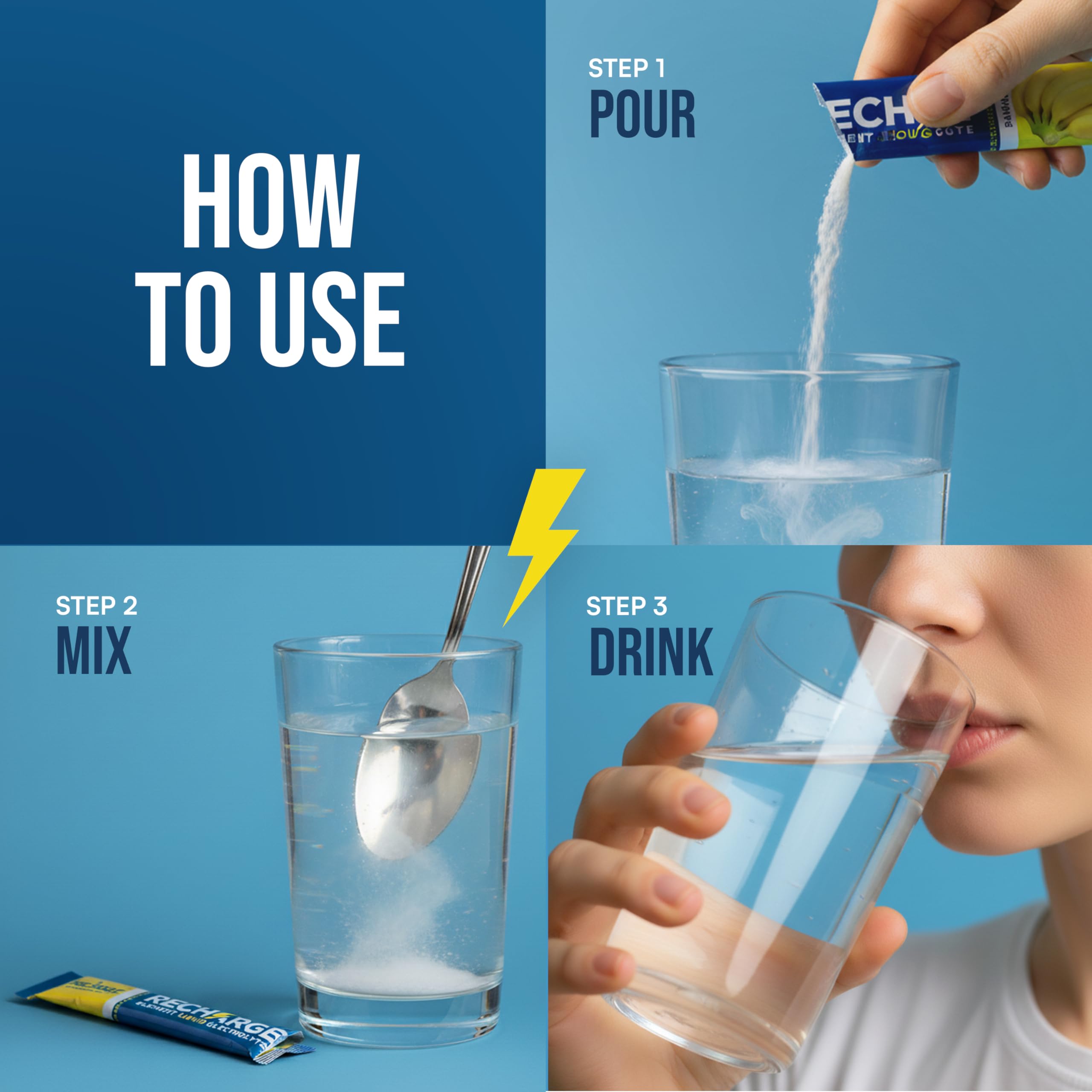 Recharge Element boîte sachets électrolyte 16 portions, format pratique en déplacement