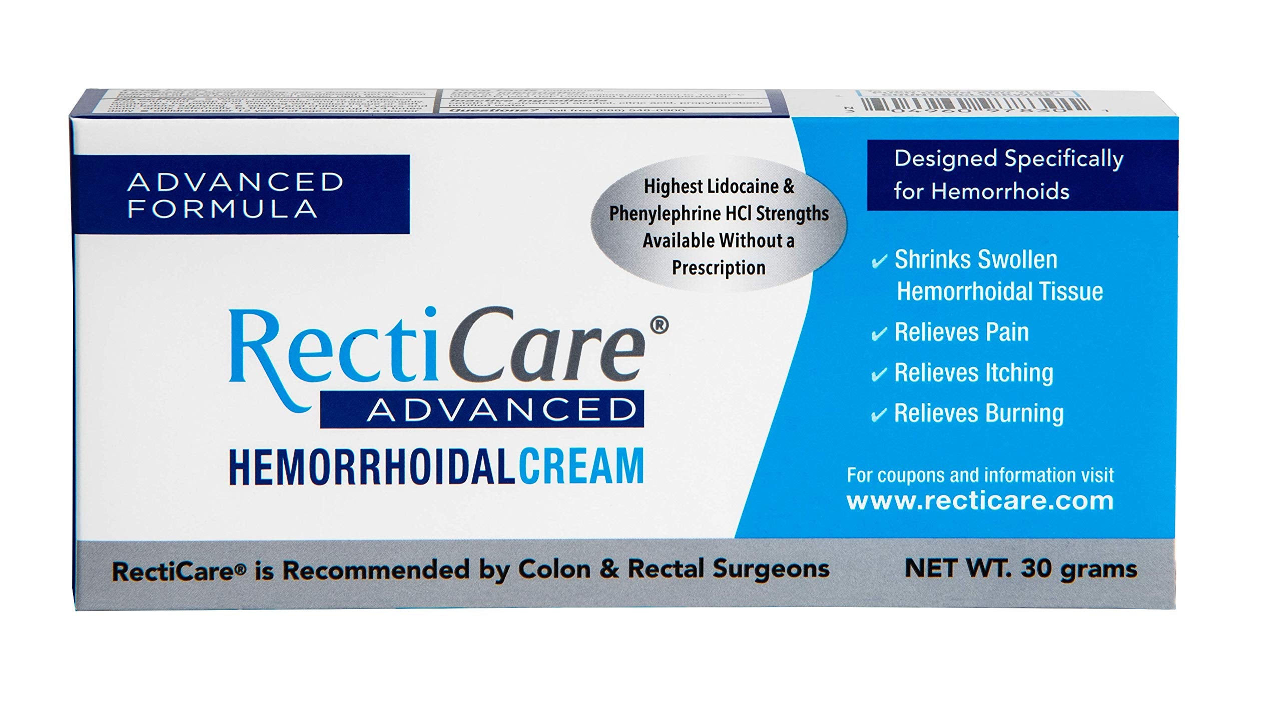 Recticare crème hémorroïdale Advanced – emballage pratique pour une application facile.