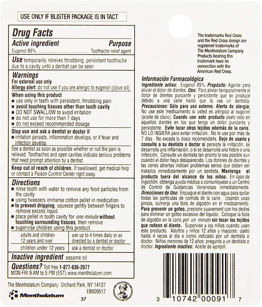 Boîte Red Cross et kit dentaires, solution pratique à domicile.